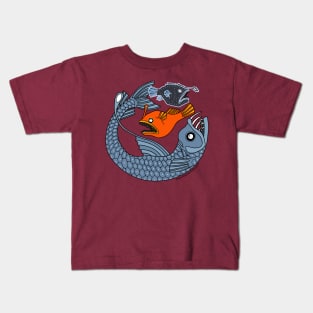 Anglerfish Trio in Color Kids T-Shirt